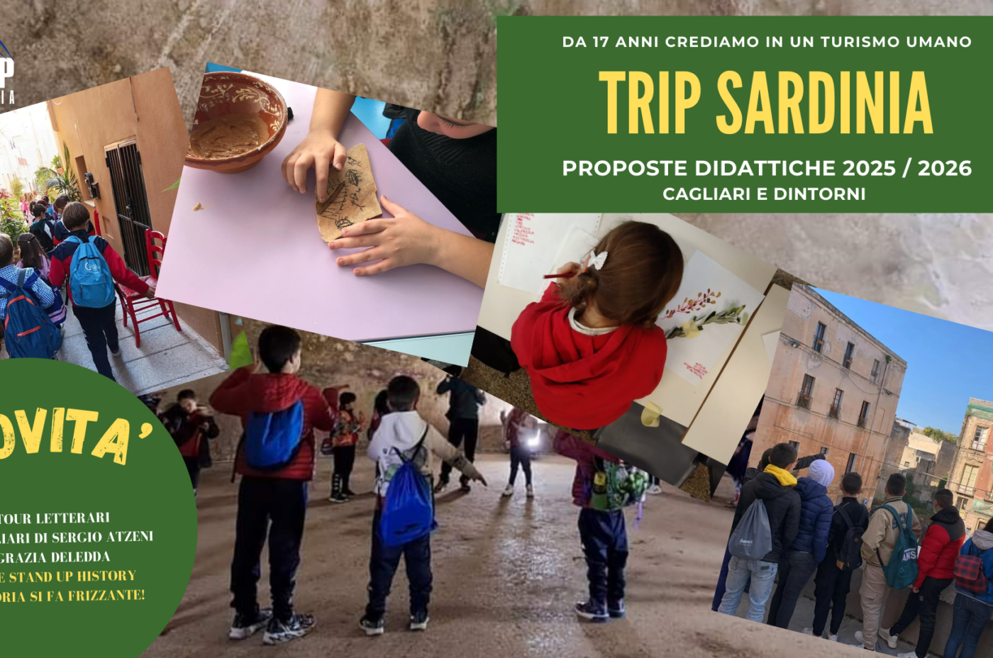 Proposte didattiche Trip Sardinia per le scuole di ogni ordine e grado | ecco a voi il nuovo catalogo per l’A.S. 2025/2026