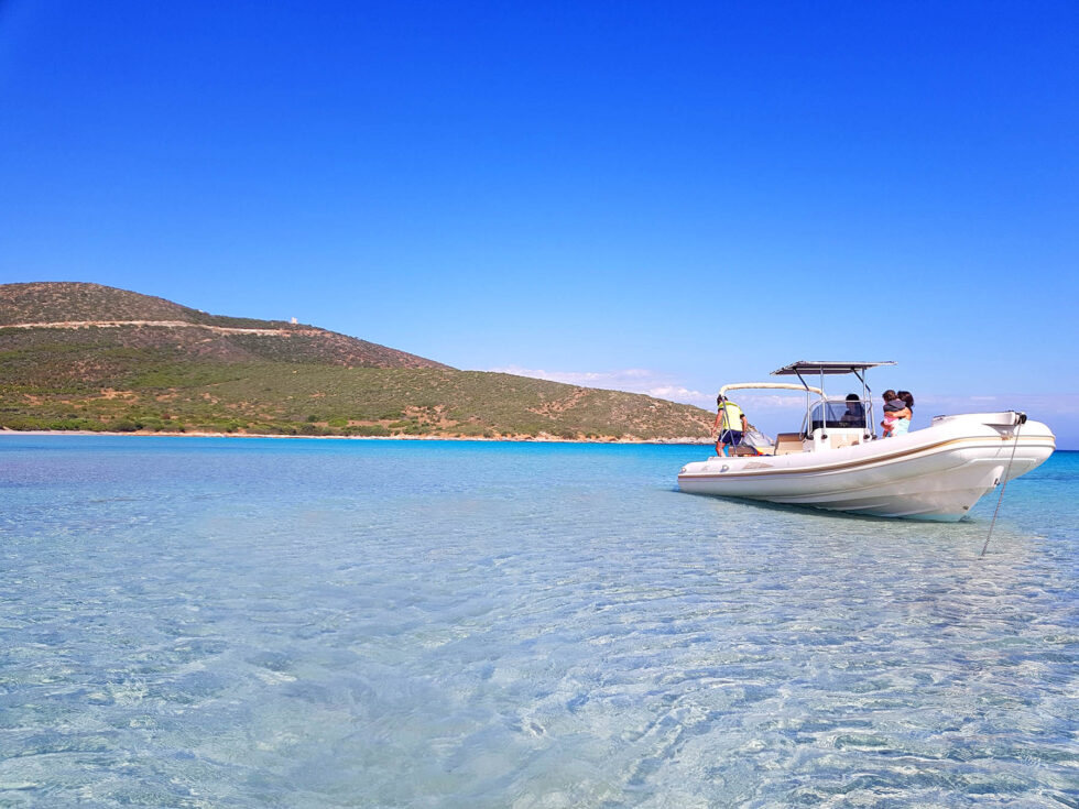Noleggio gommoni Porto Tramatzu Teulada Sardegna